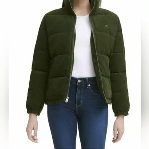 Levi's Corduroy Puff Green Jacket